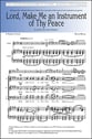 Lord, Make Me an Instrument of Thy Peace SATB choral sheet music cover